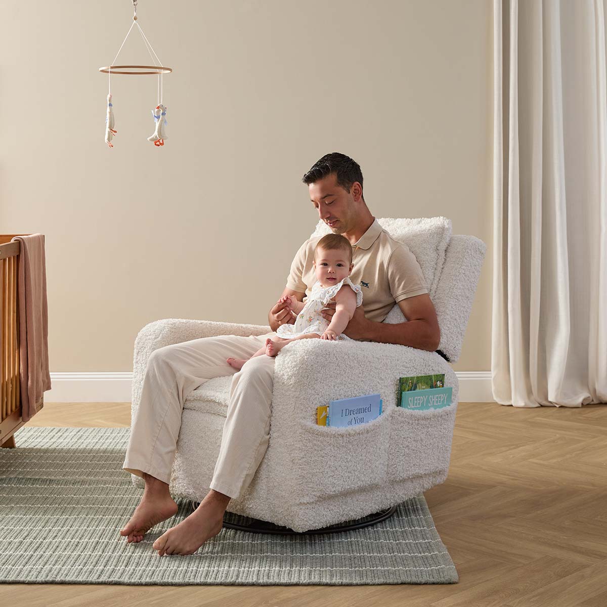 Milo Teddy Recliner and Swivel Chair - Mocka New Zealand