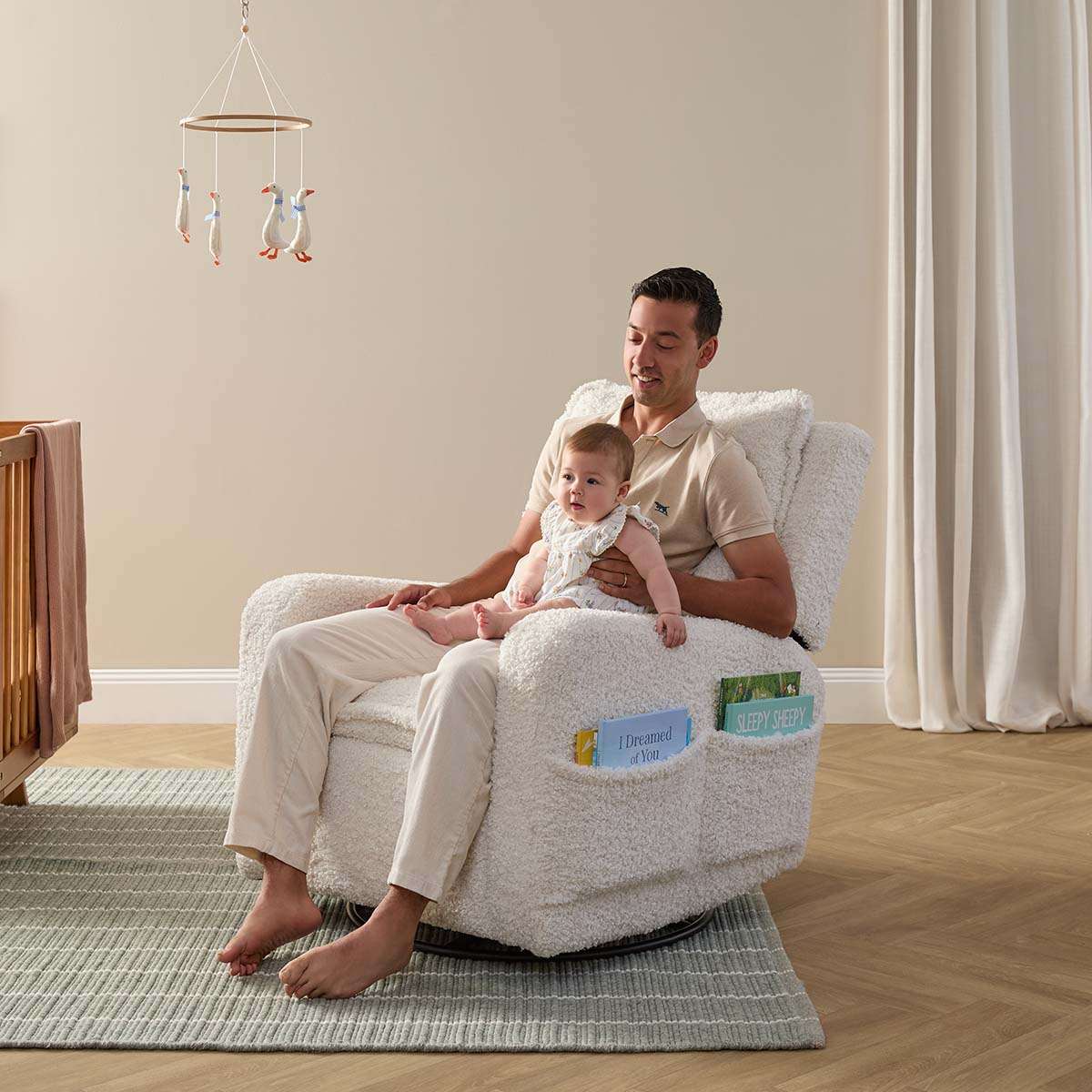 Milo Teddy Recliner and Swivel Chair - Mocka New Zealand