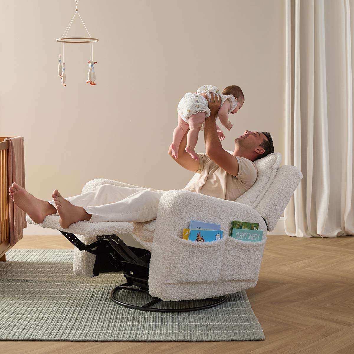 Milo Teddy Recliner and Swivel Chair - Mocka New Zealand