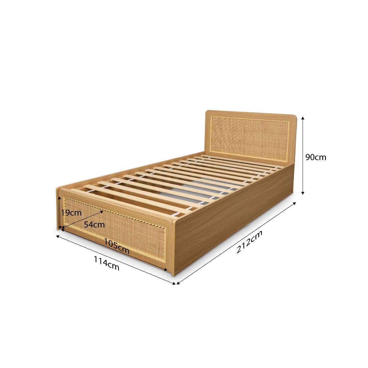 Bonnie Storage King Single Bed + Mattress Bundle