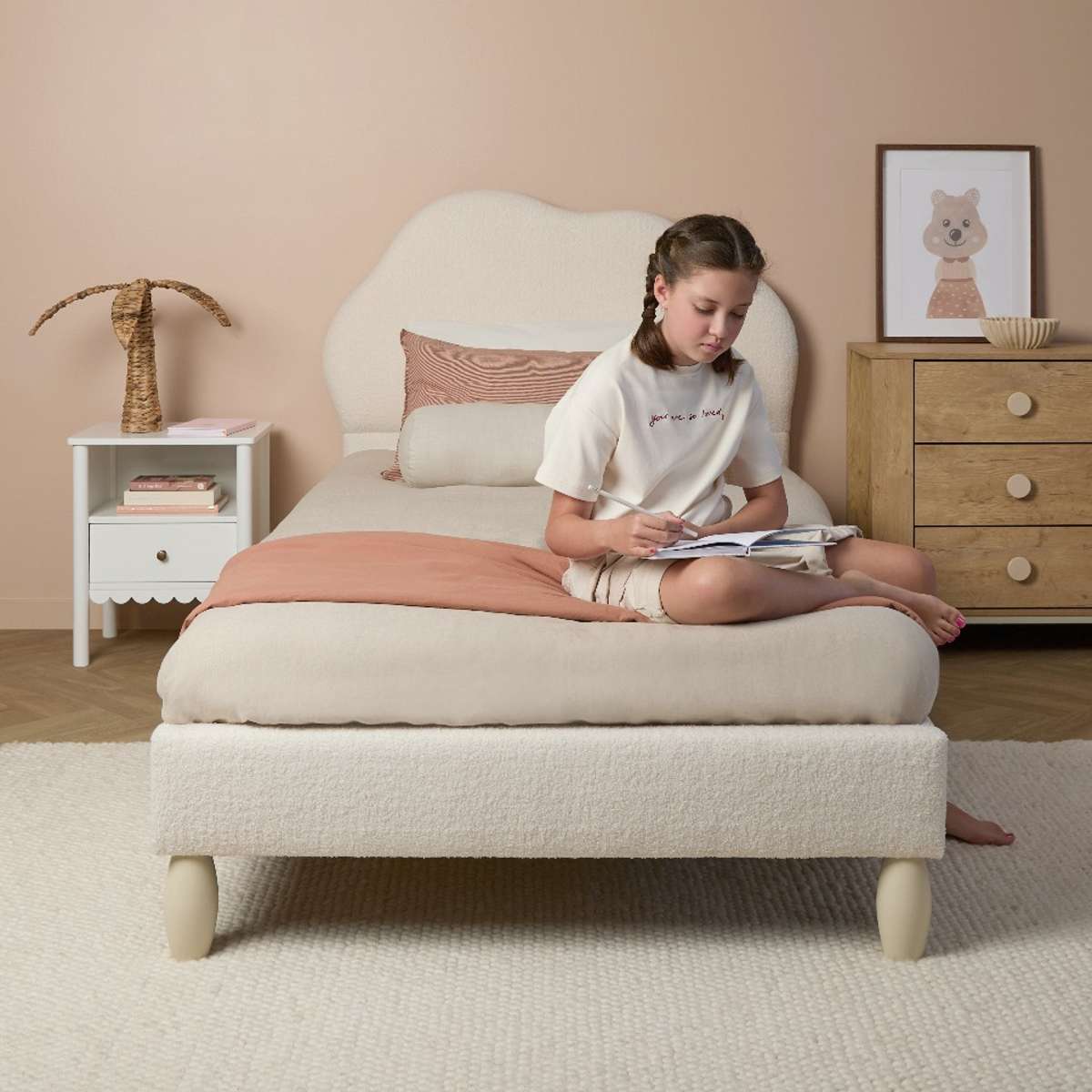 Cosy Cloud King Single Bed - Ivory - Mocka New Zealand