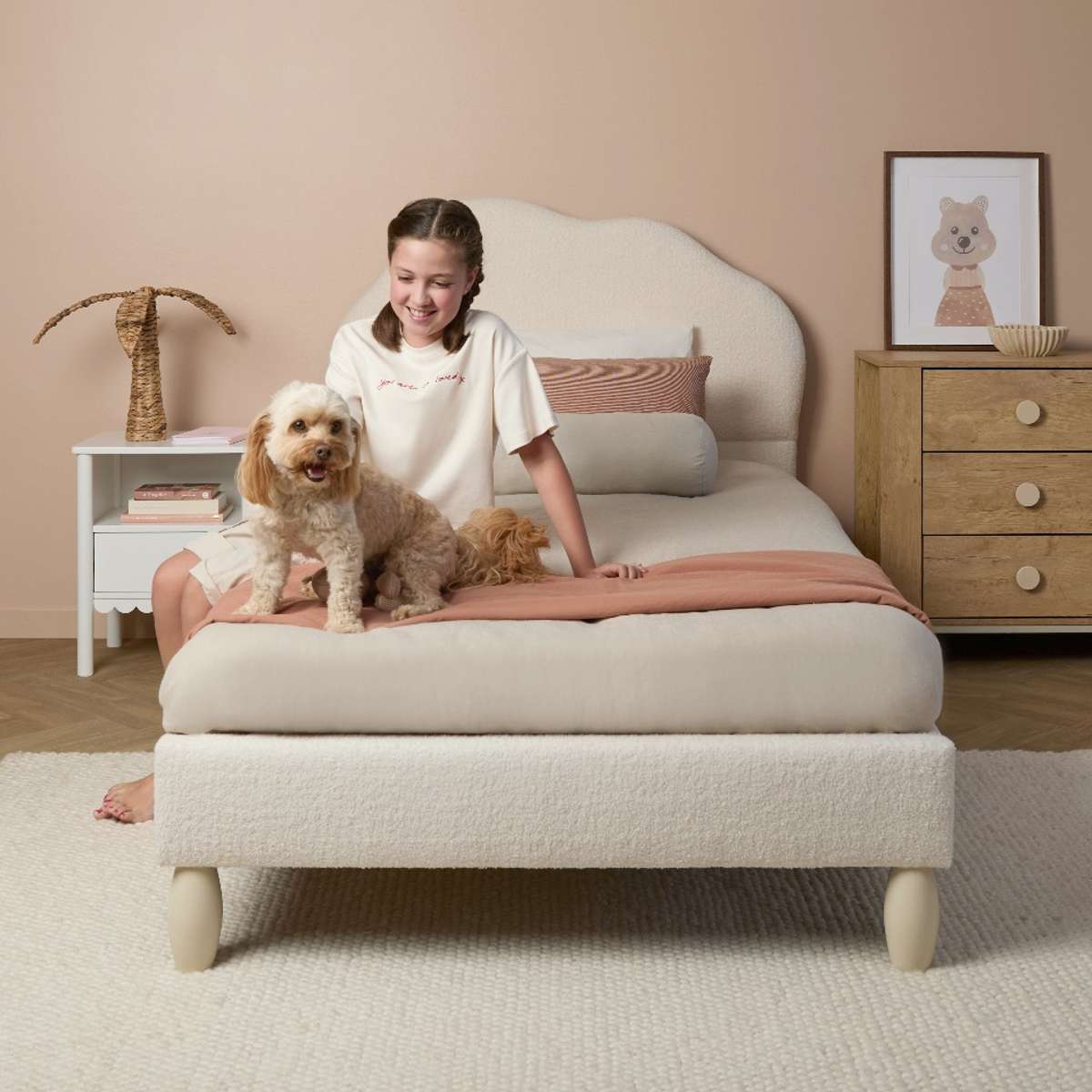 Cosy Cloud King Single Bed - Ivory - Mocka New Zealand