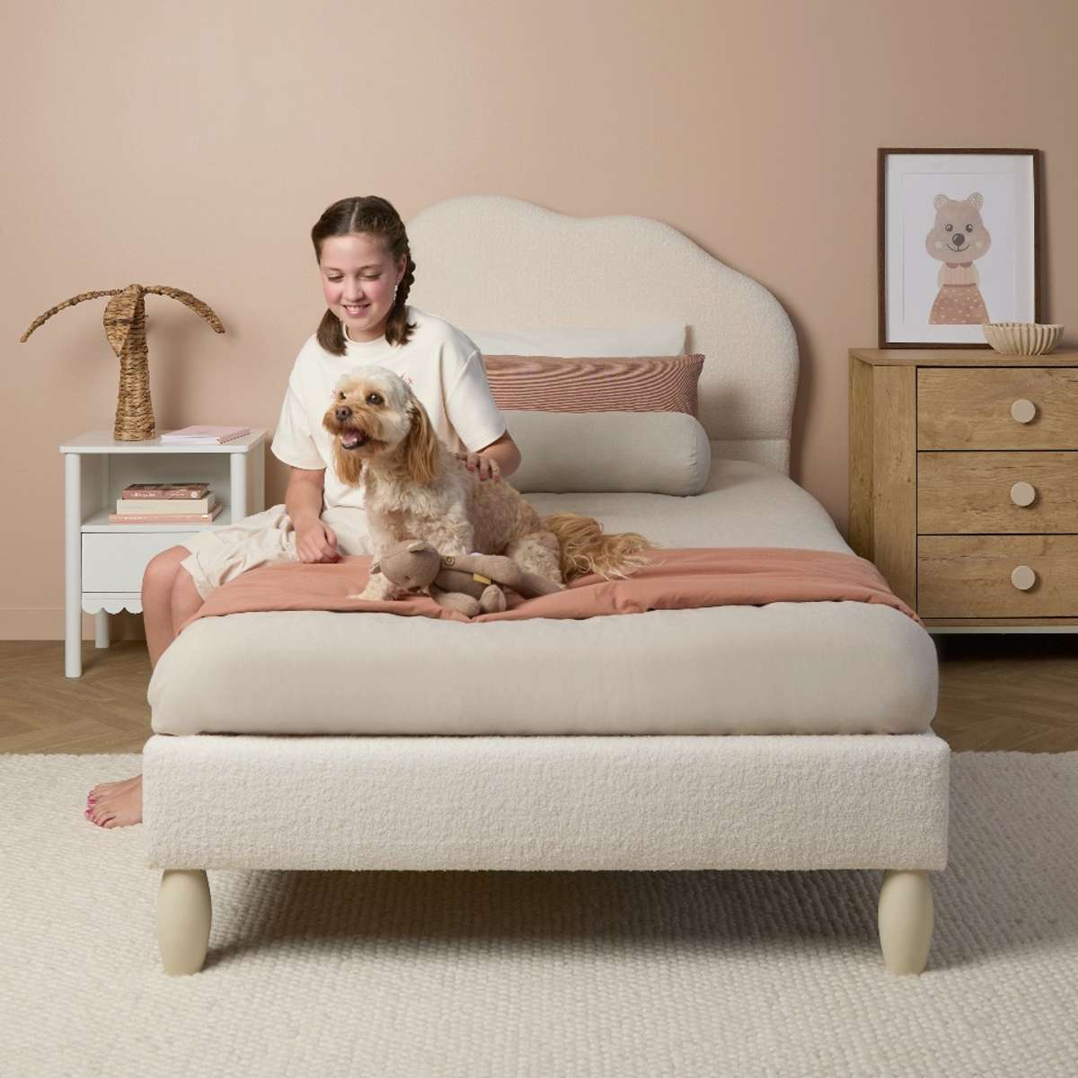 Cosy Cloud King Single Bed - Ivory - Mocka New Zealand