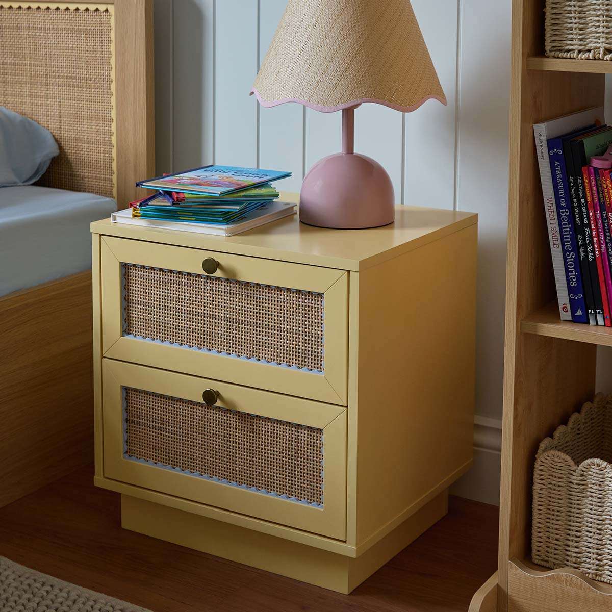Bonnie Bedside Table - Buttermilk - Mocka New Zealand