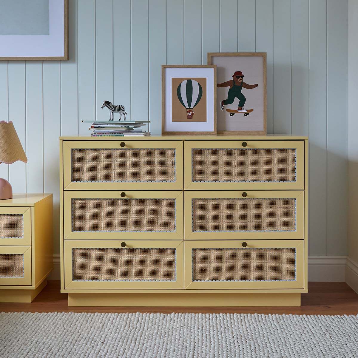 Bonnie Six Drawers Buttermilk Storage | Mocka