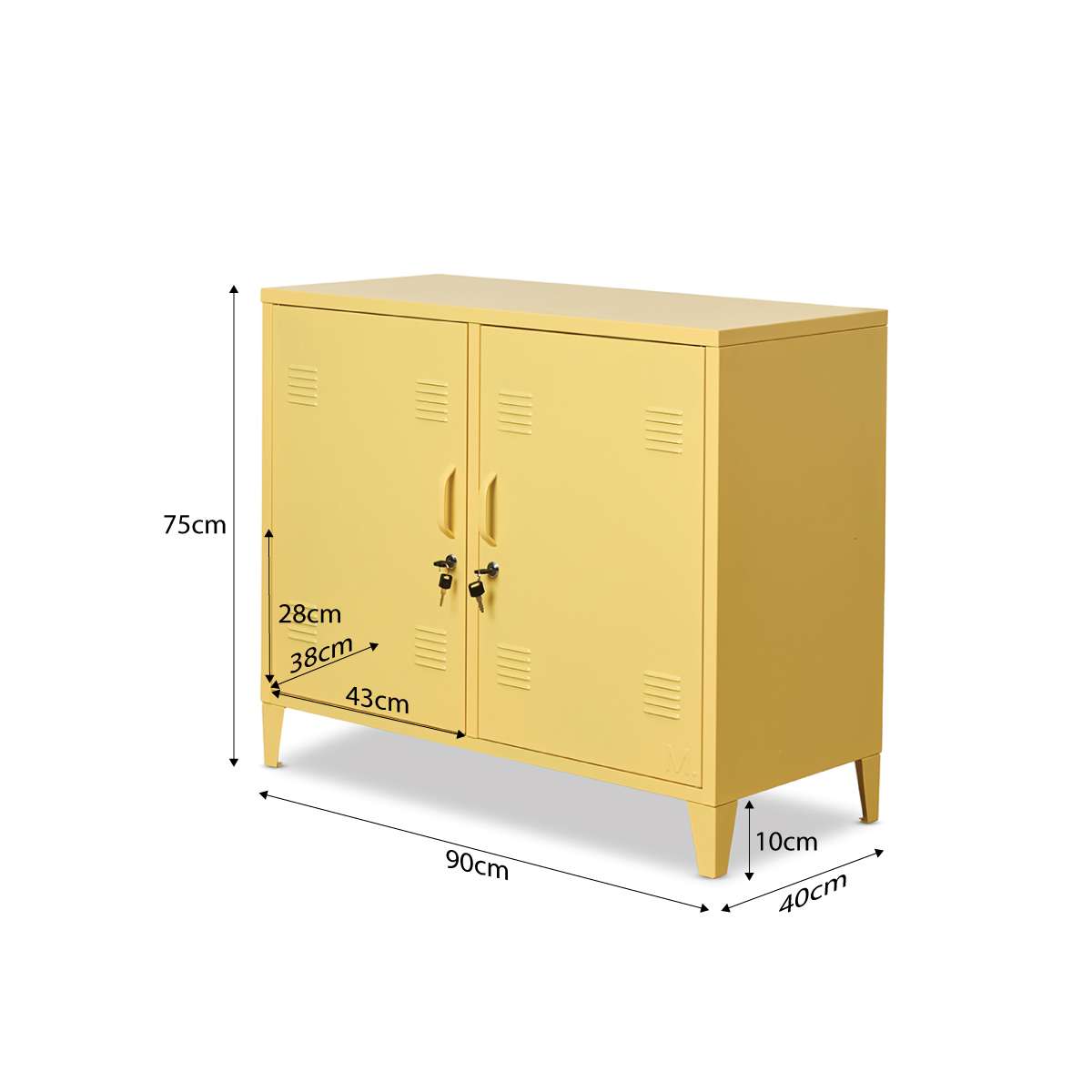 Mocka Original Locker Cabinet - Yellow - Mocka New Zealand
