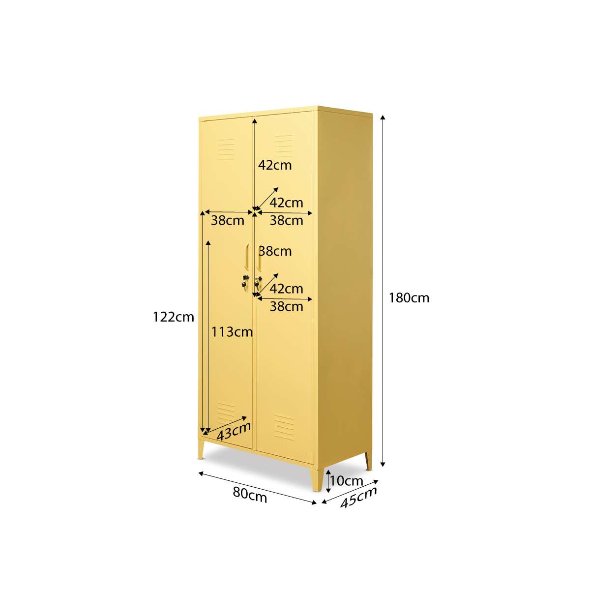 Mocka Original Locker Wardrobe - Yellow - Mocka New Zealand