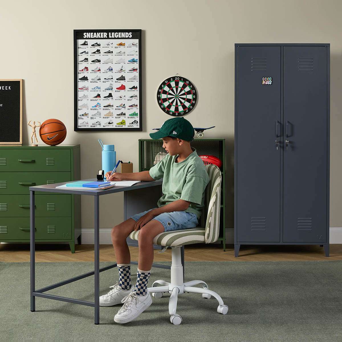 Mocka Original Locker Desk - Steele - Mocka New Zealand