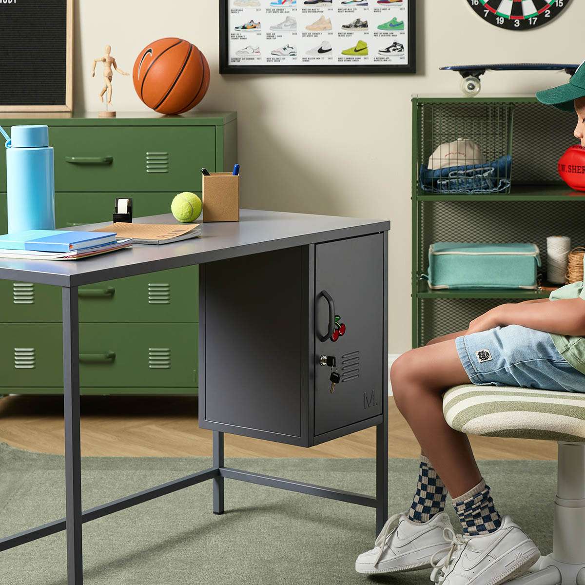 Mocka Original Locker Desk - Steele - Mocka New Zealand