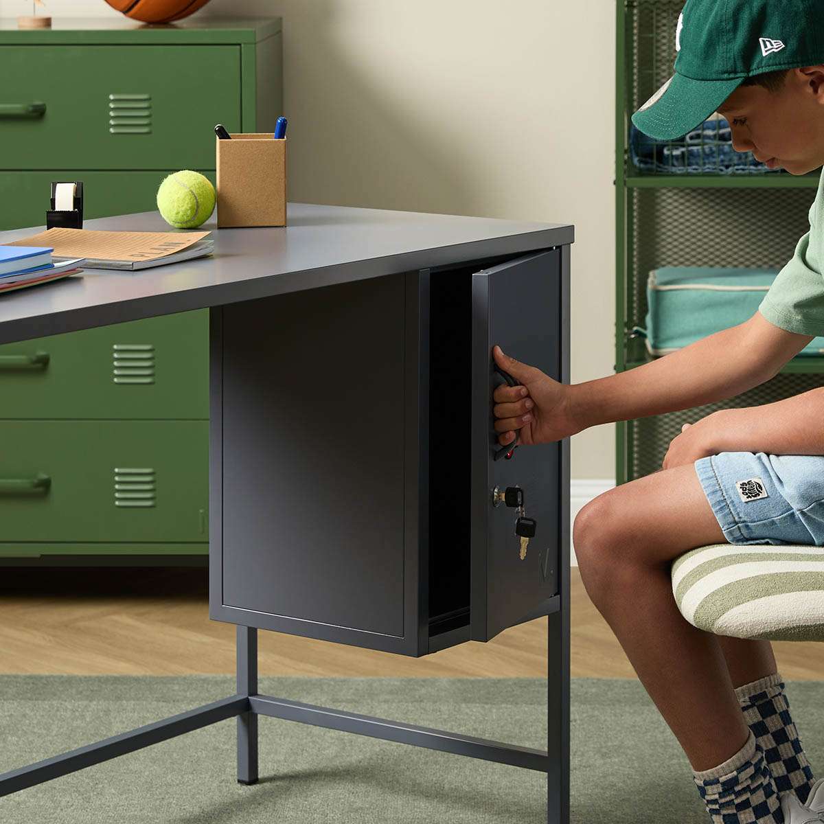Mocka Original Locker Desk - Steele - Mocka New Zealand