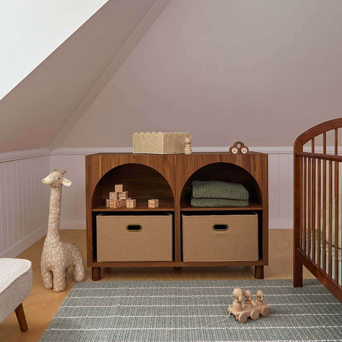 Archie Change Table with Removable Top - Hazelnut - Mocka New Zealand