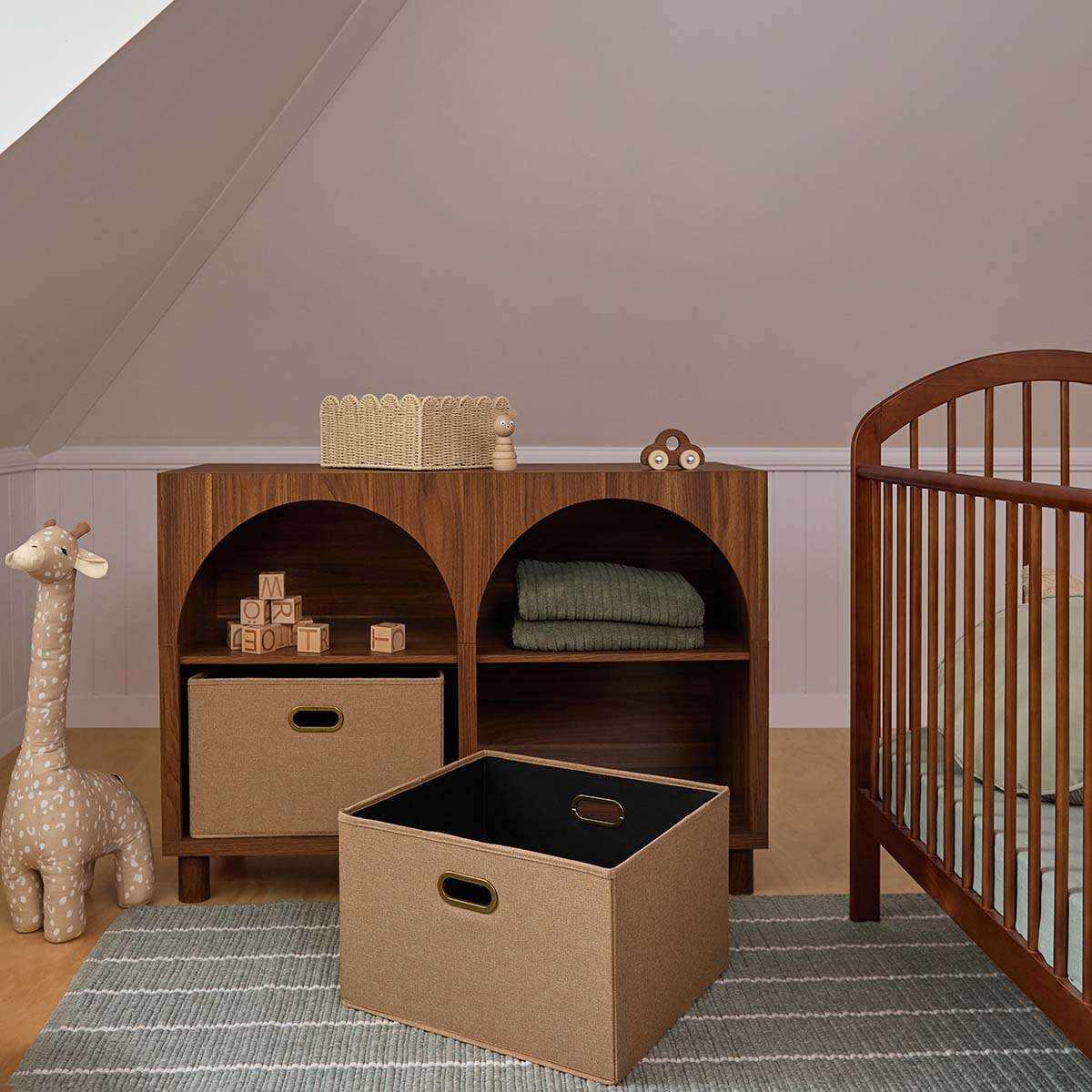 Archie Change Table with Removable Top - Hazelnut - Mocka New Zealand