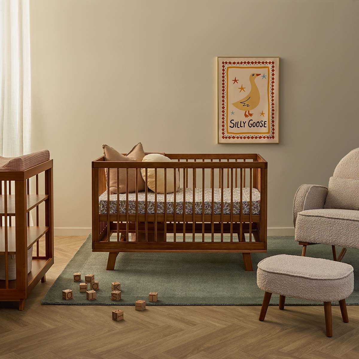 Aspen Classic Cot - Hazelnut - Mocka New Zealand