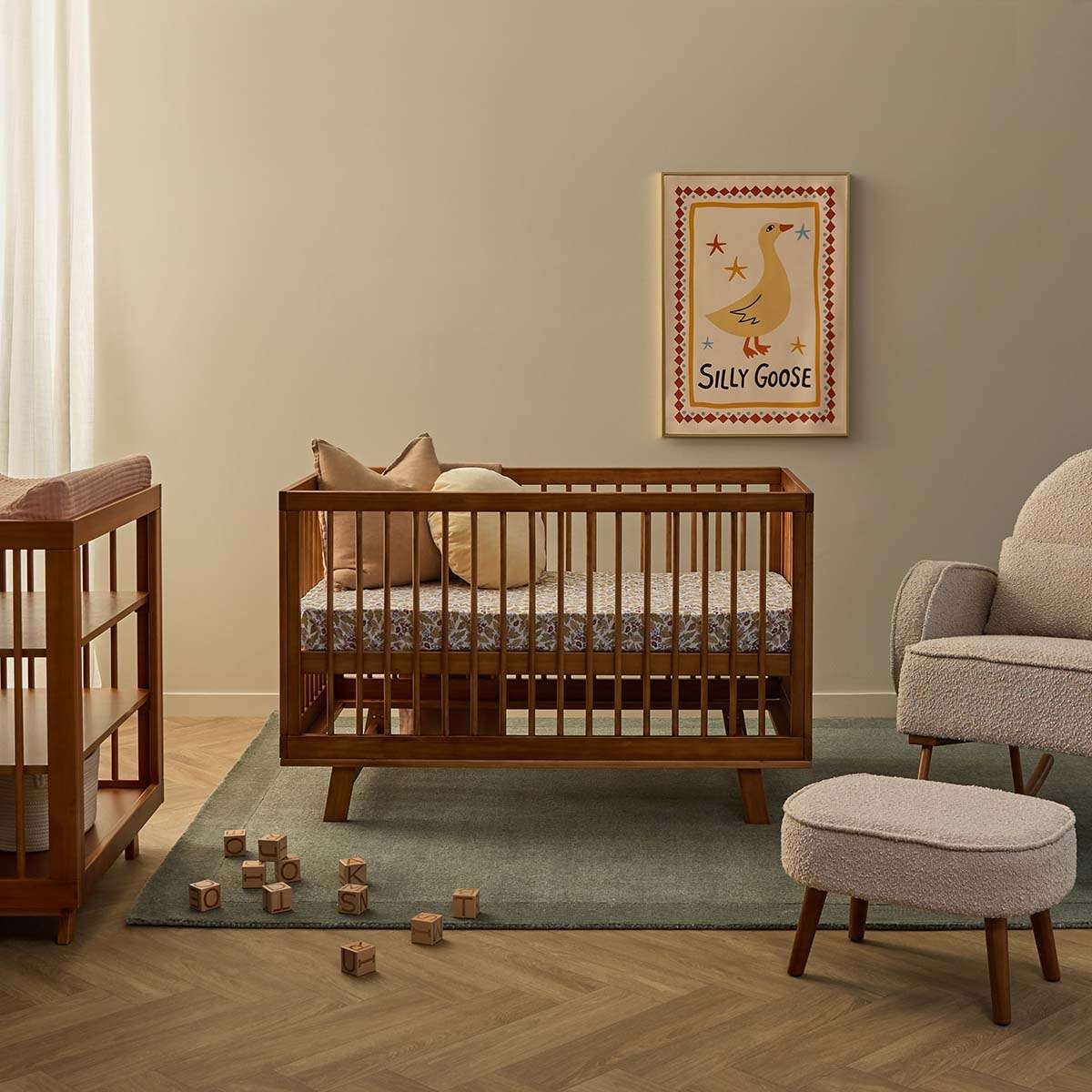 Aspen Hazelnut Six Piece Nursery Set - Mocka New Zealand