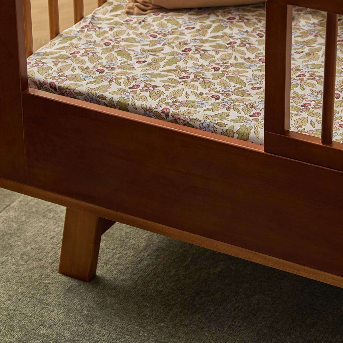 Aspen Cot Toddler Bed Half Frame - Hazelnut - Mocka New Zealand