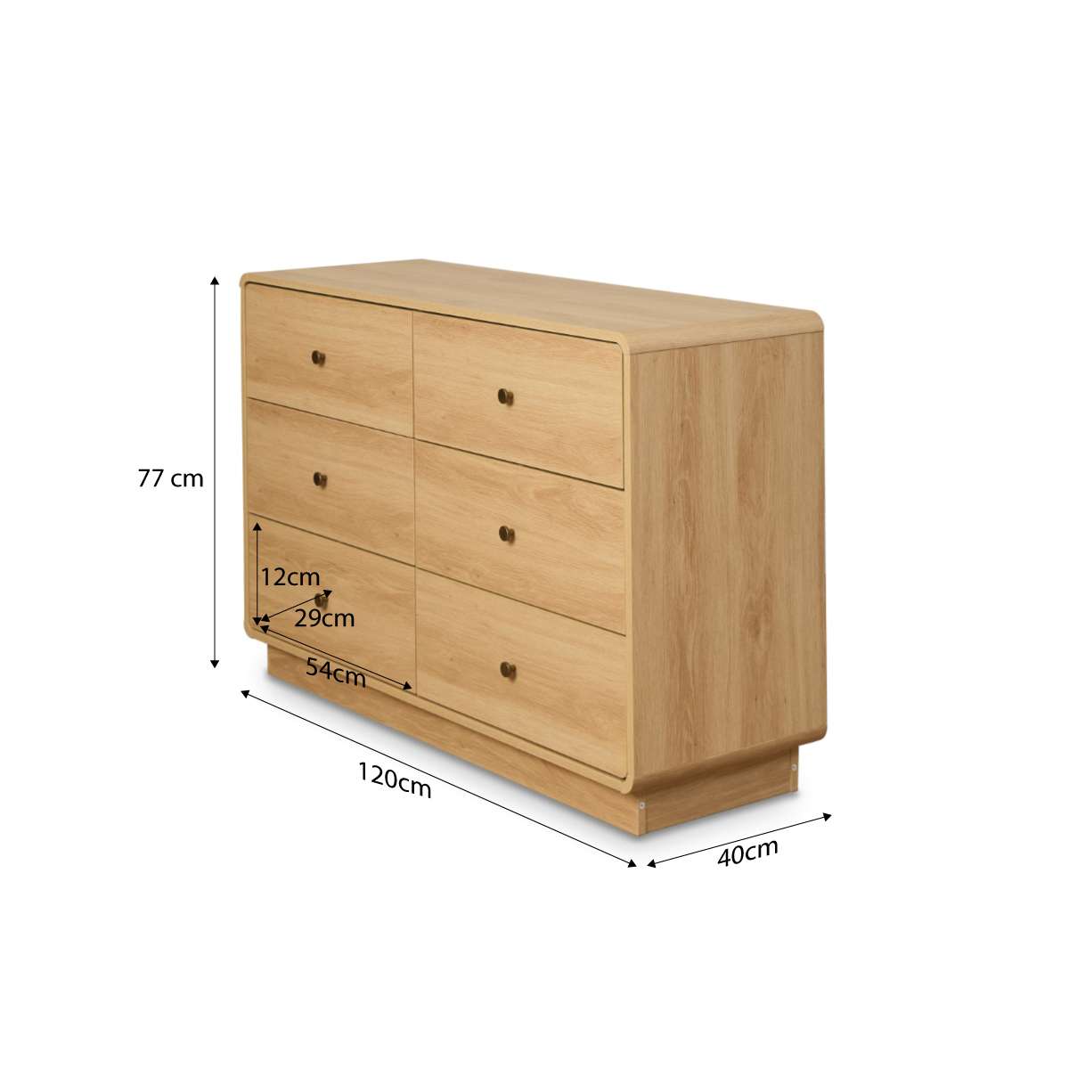 McKenna Six Drawer - Natural - Mocka New Zealand