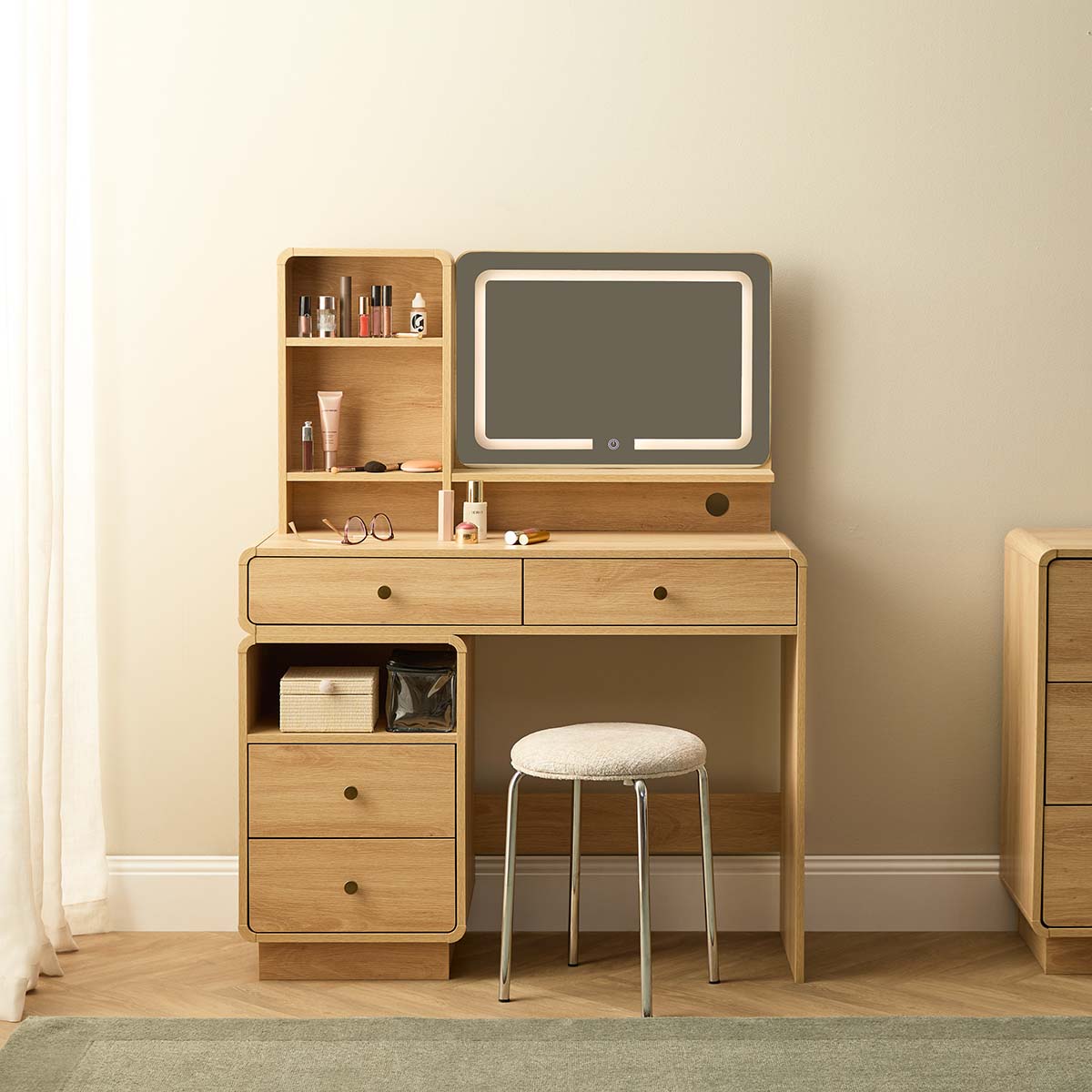 McKenna Make-Up Table - Natural