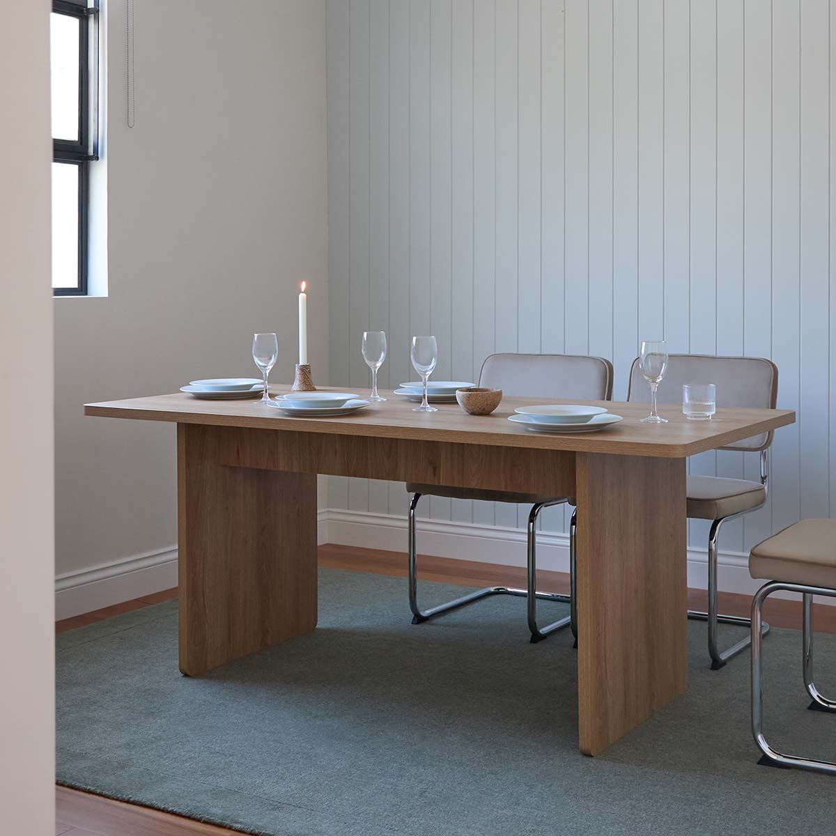 Montana Four Seater Dining Table - Natural - Mocka New Zealand