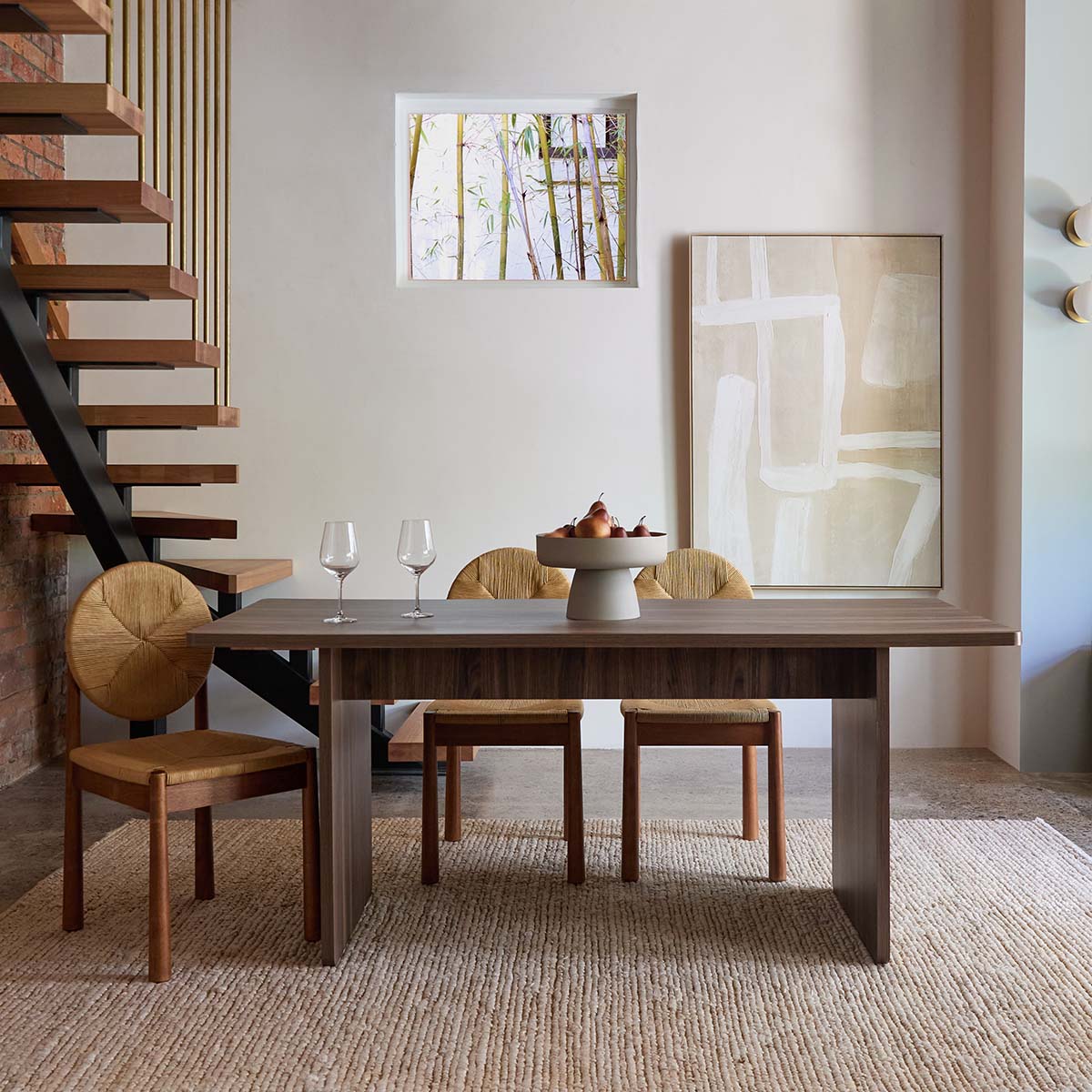 Montana Four Seater Dining Table - Walnut - Mocka New Zealand