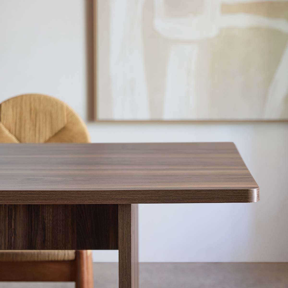 Montana Four Seater Dining Table - Walnut - Mocka New Zealand