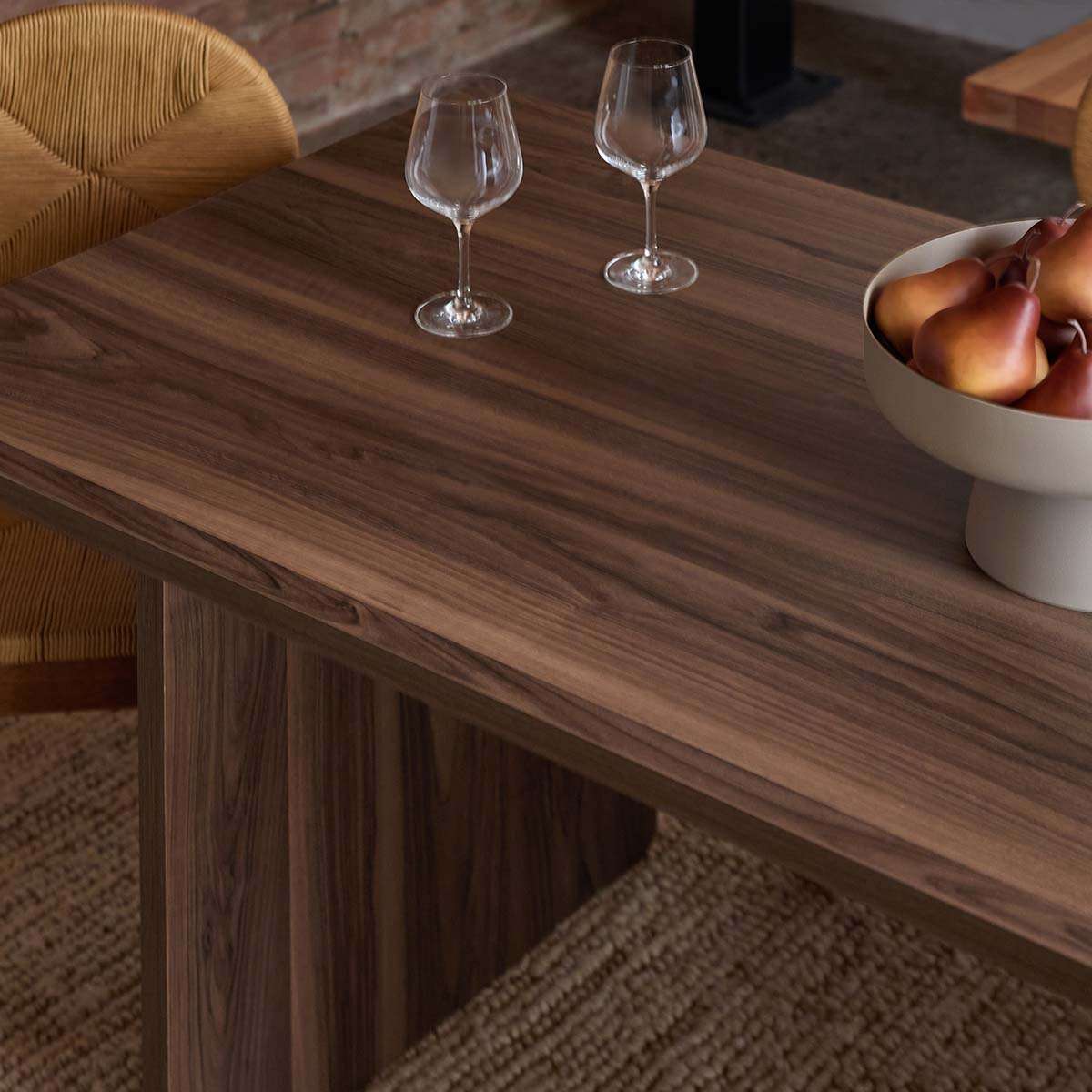Montana Four Seater Dining Table - Walnut - Mocka New Zealand