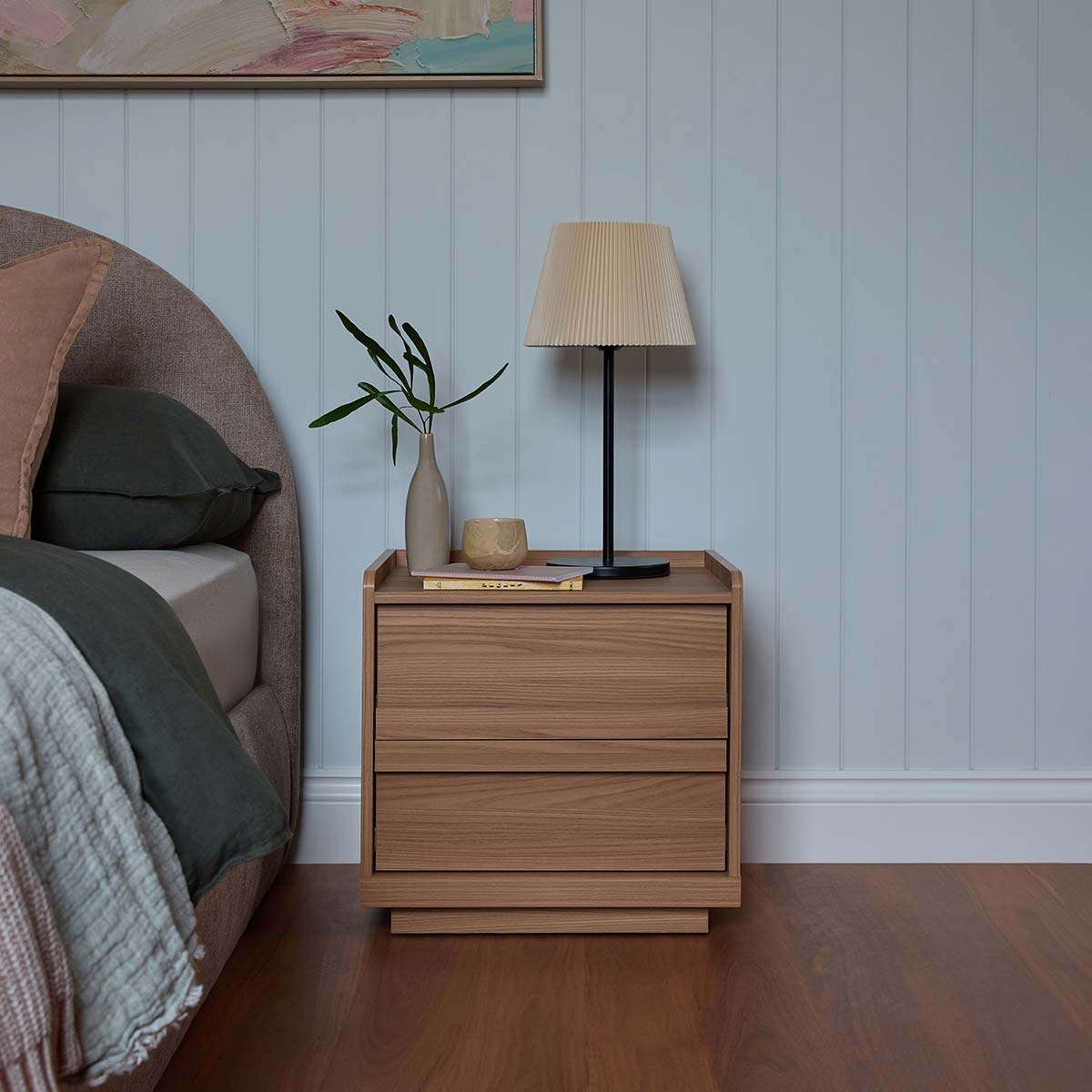 Copenhagen Bedside Table - Almond - Mocka New Zealand