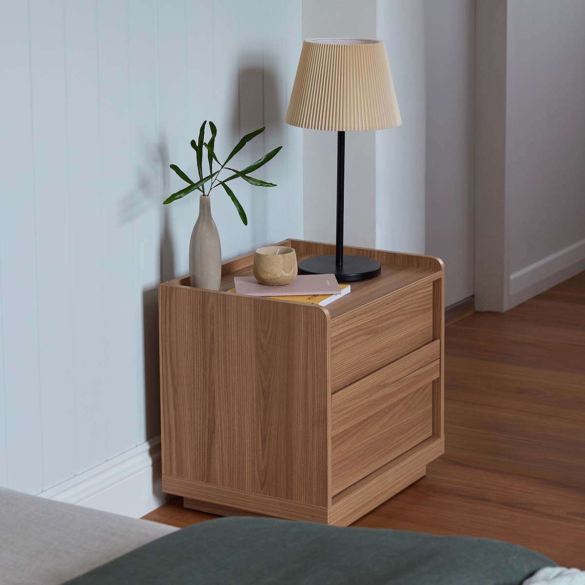 Copenhagen Bedside Table - Almond - Mocka New Zealand