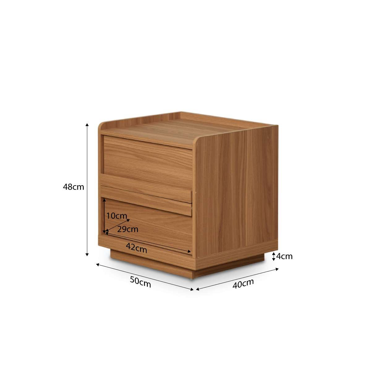 Copenhagen Bedside Table - Almond - Mocka New Zealand
