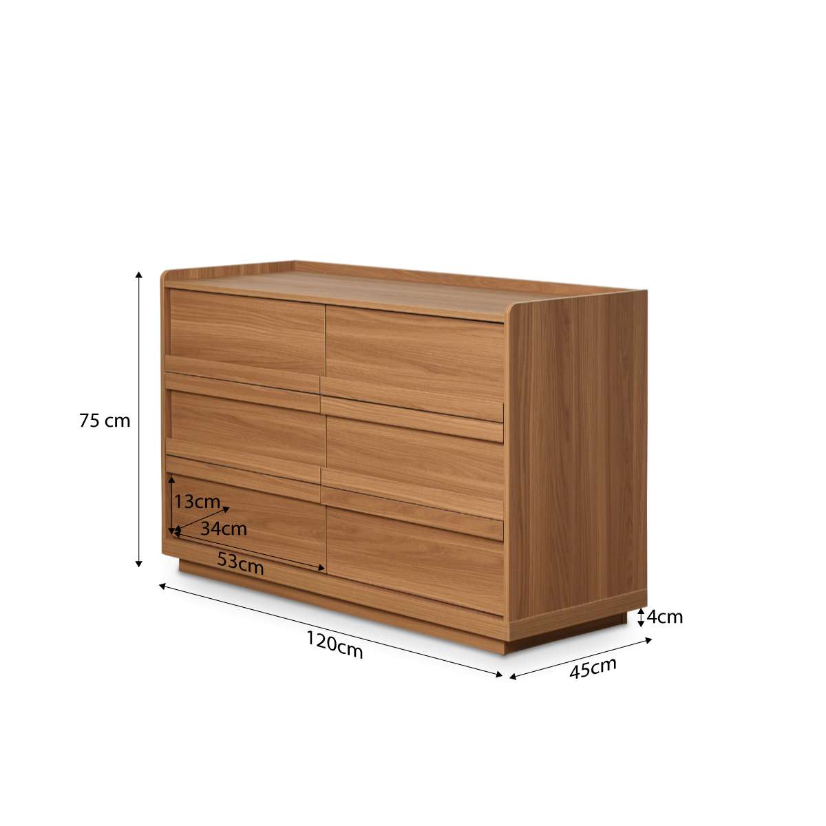 Copenhagen Six Drawer - Almond - Mocka New Zealand