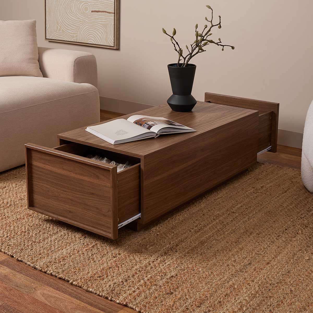 Osaka Coffee Table - Walnut - Mocka New Zealand