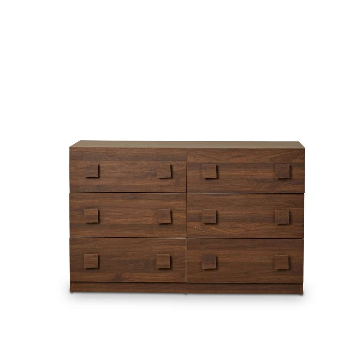 Kei Six Drawer - Walnut - Mocka New Zealand