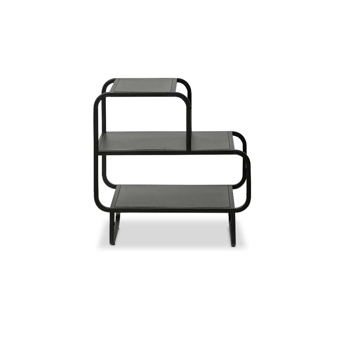 Hamilton Curved Side Table - Black - Mocka New Zealand
