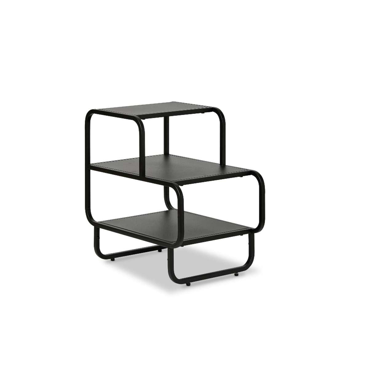 Hamilton Curved Side Table - Black - Mocka New Zealand