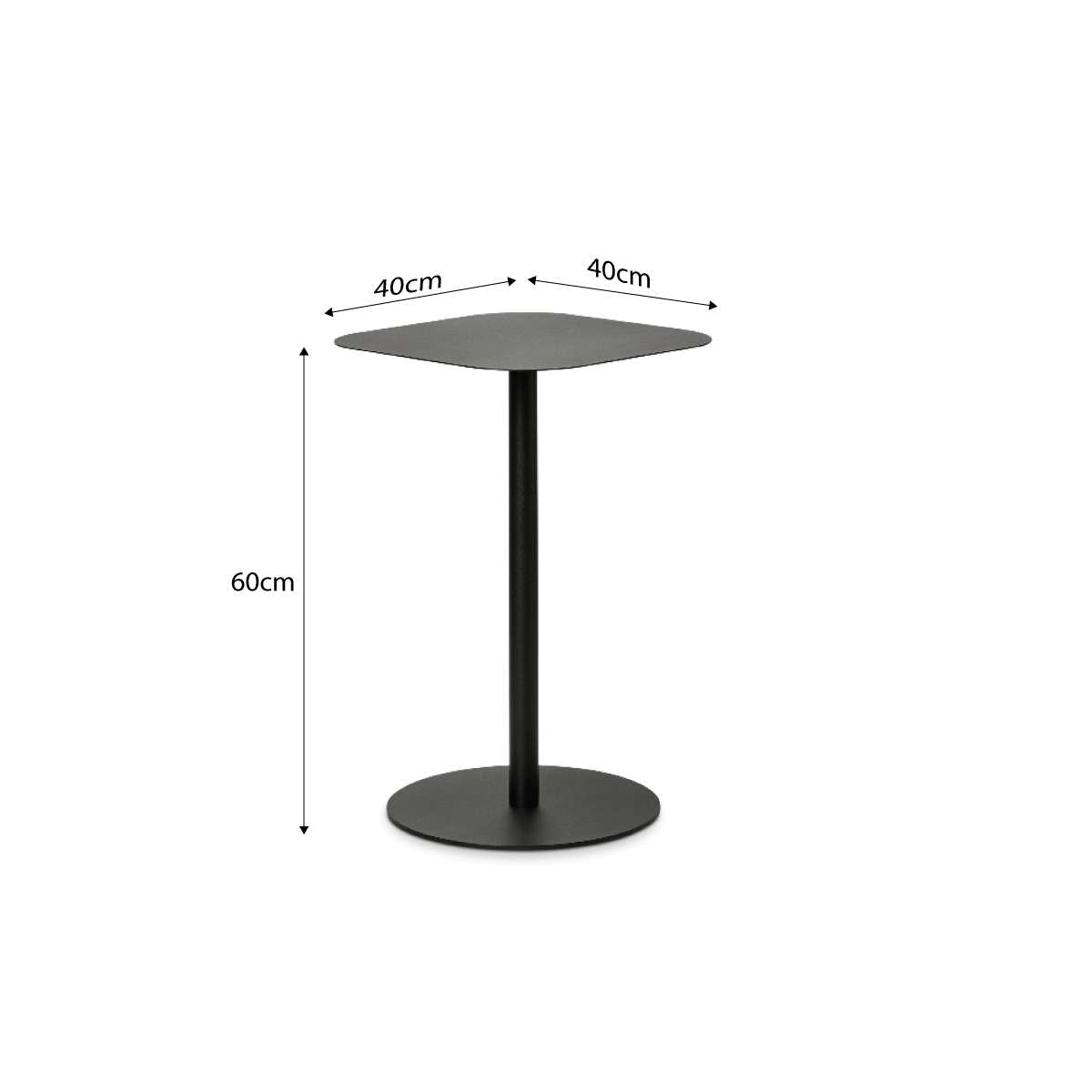 Hamilton Side Table - Black - Mocka New Zealand