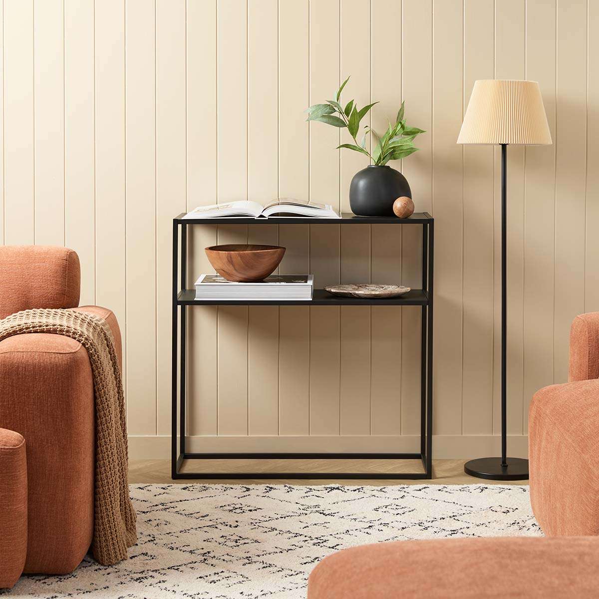 Hamilton Console Table - Black - Mocka New Zealand