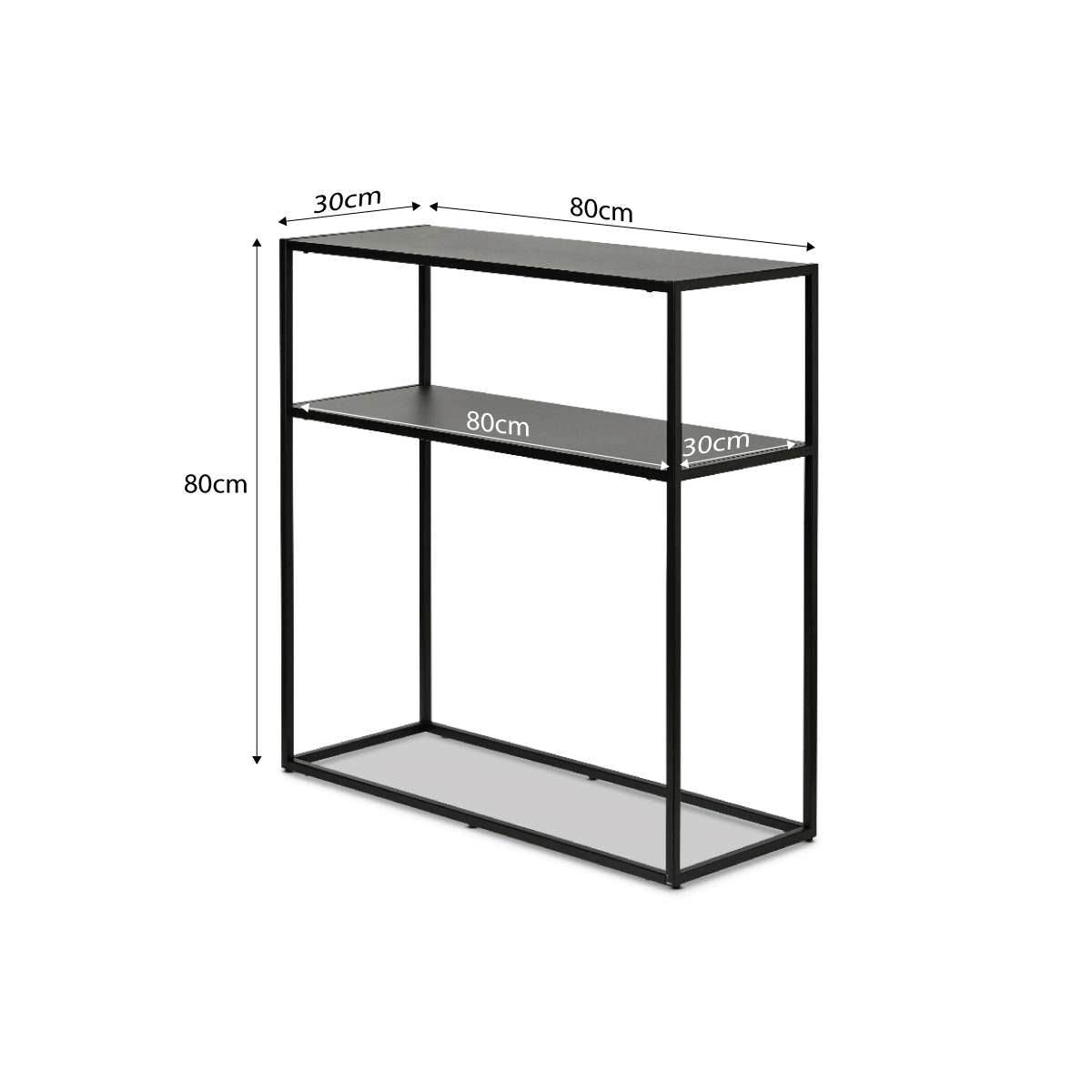 Hamilton Console Table - Black - Mocka New Zealand