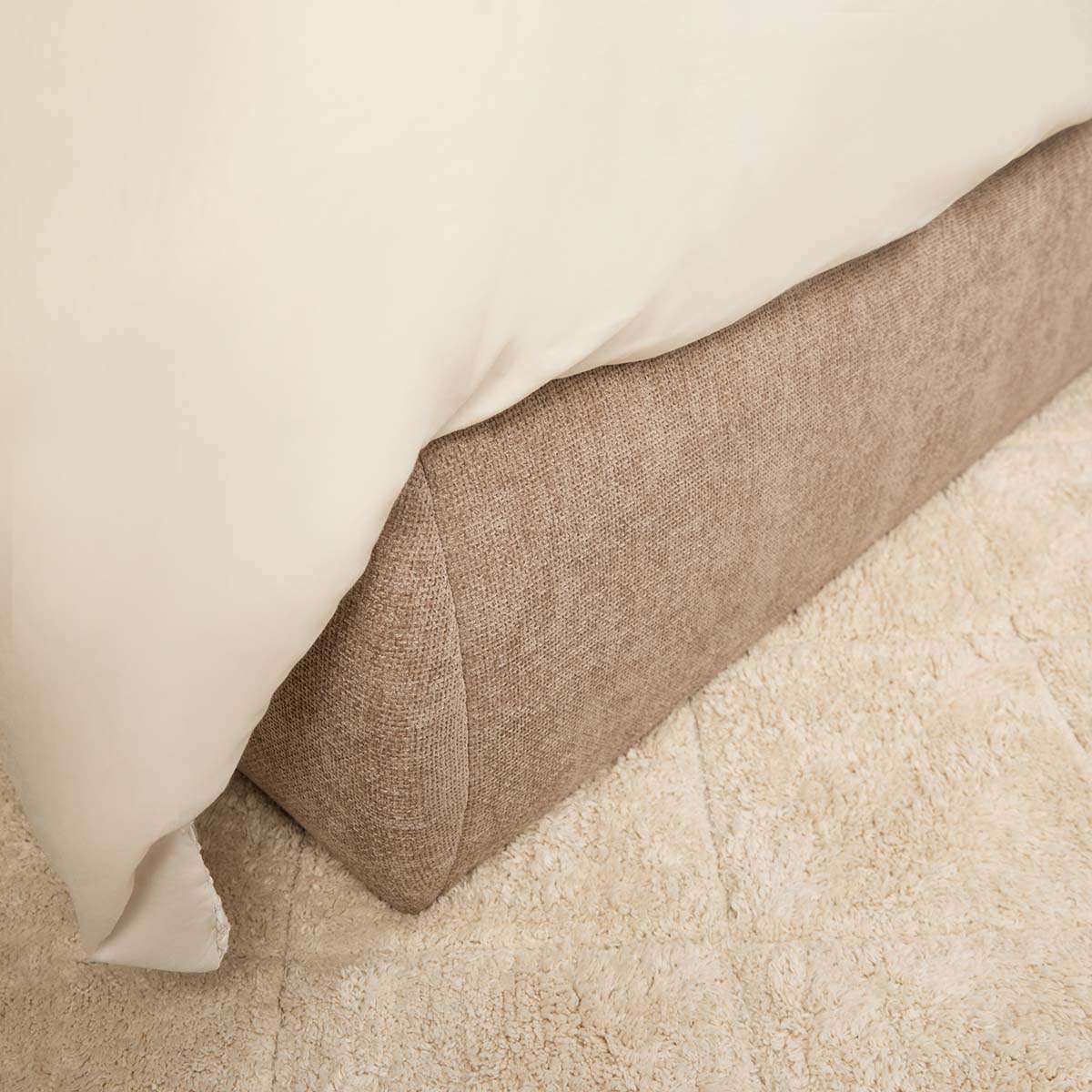 Tanner Storage Queen Bed - Beige - Mocka New Zealand