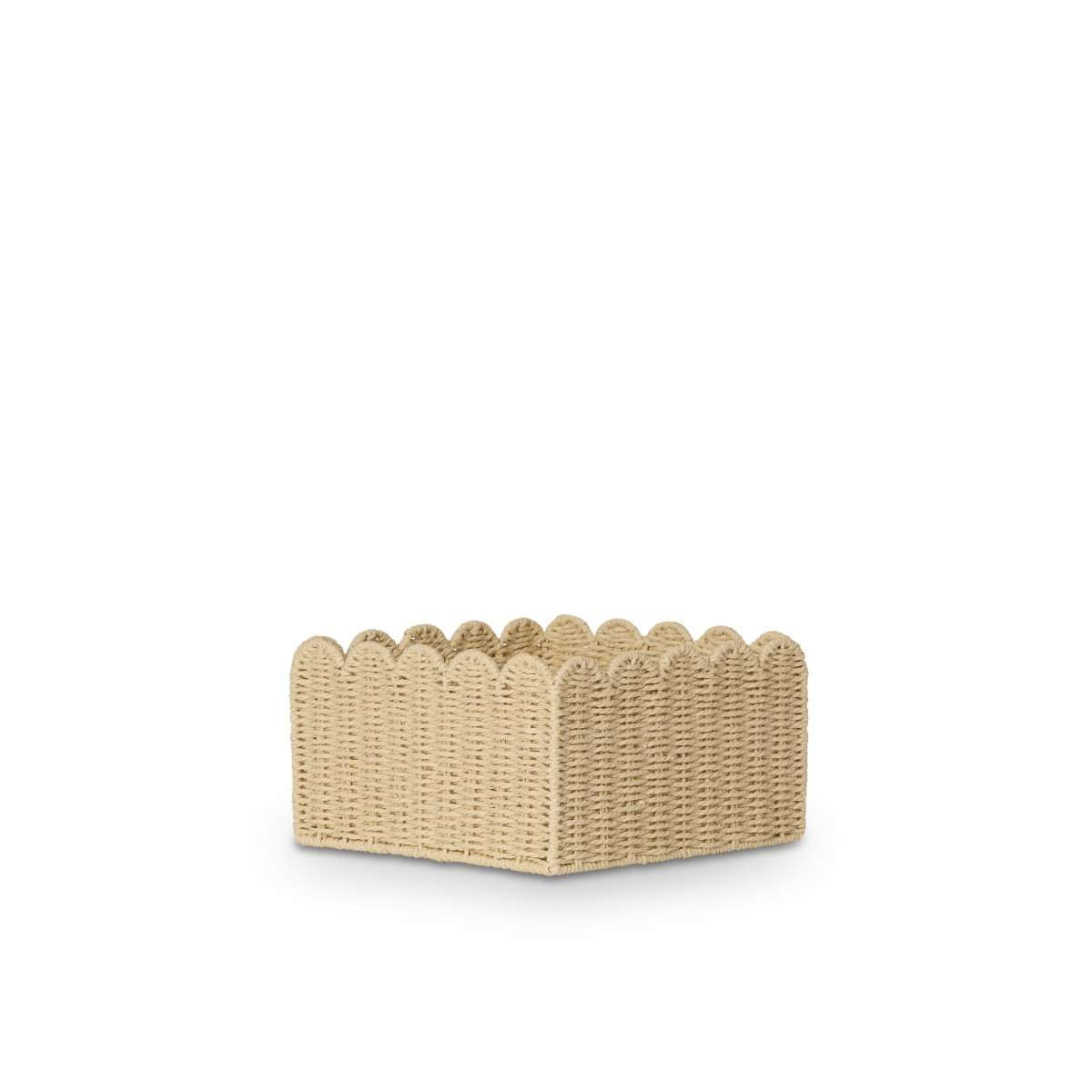 Scalloped Half Cube Baskets - Set of Two - Mocka New Zealand