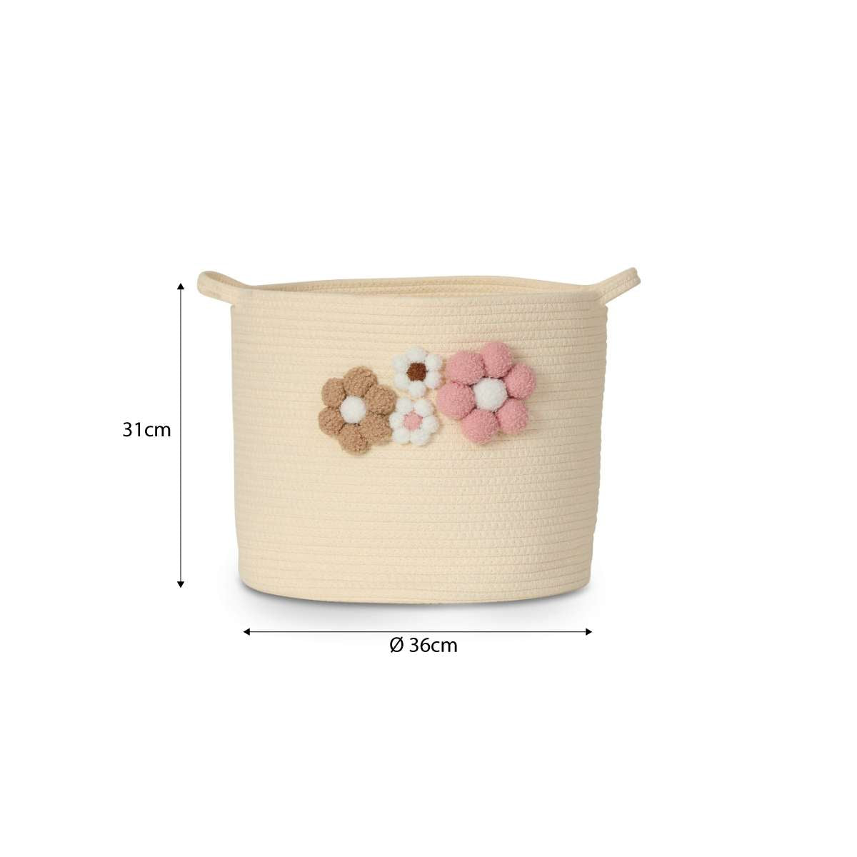 Daisy Rope Basket - Mocka New Zealand