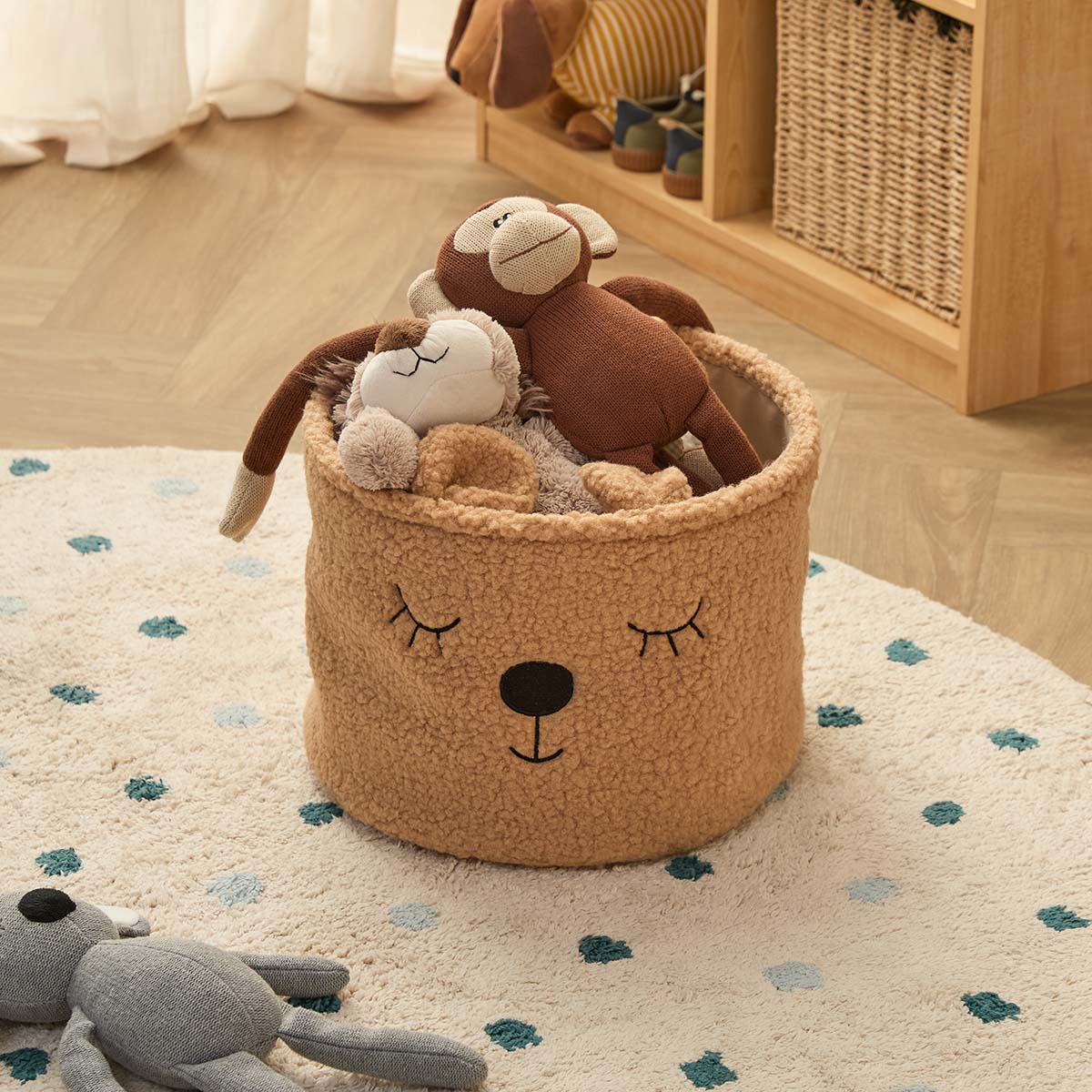 Benny Bear Basket - Mocka New Zealand