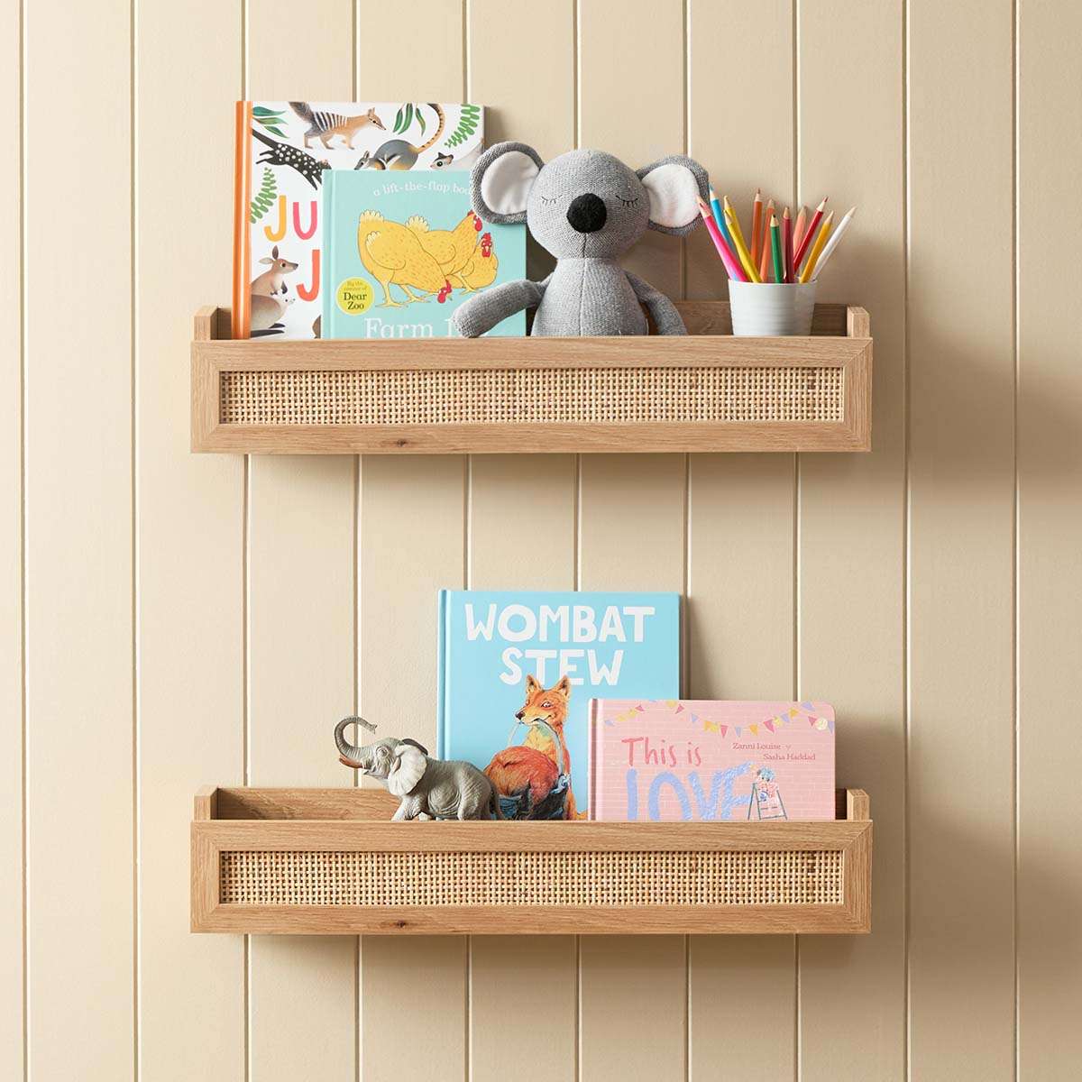 Noosa Wall Shelf - Natural - Mocka New Zealand