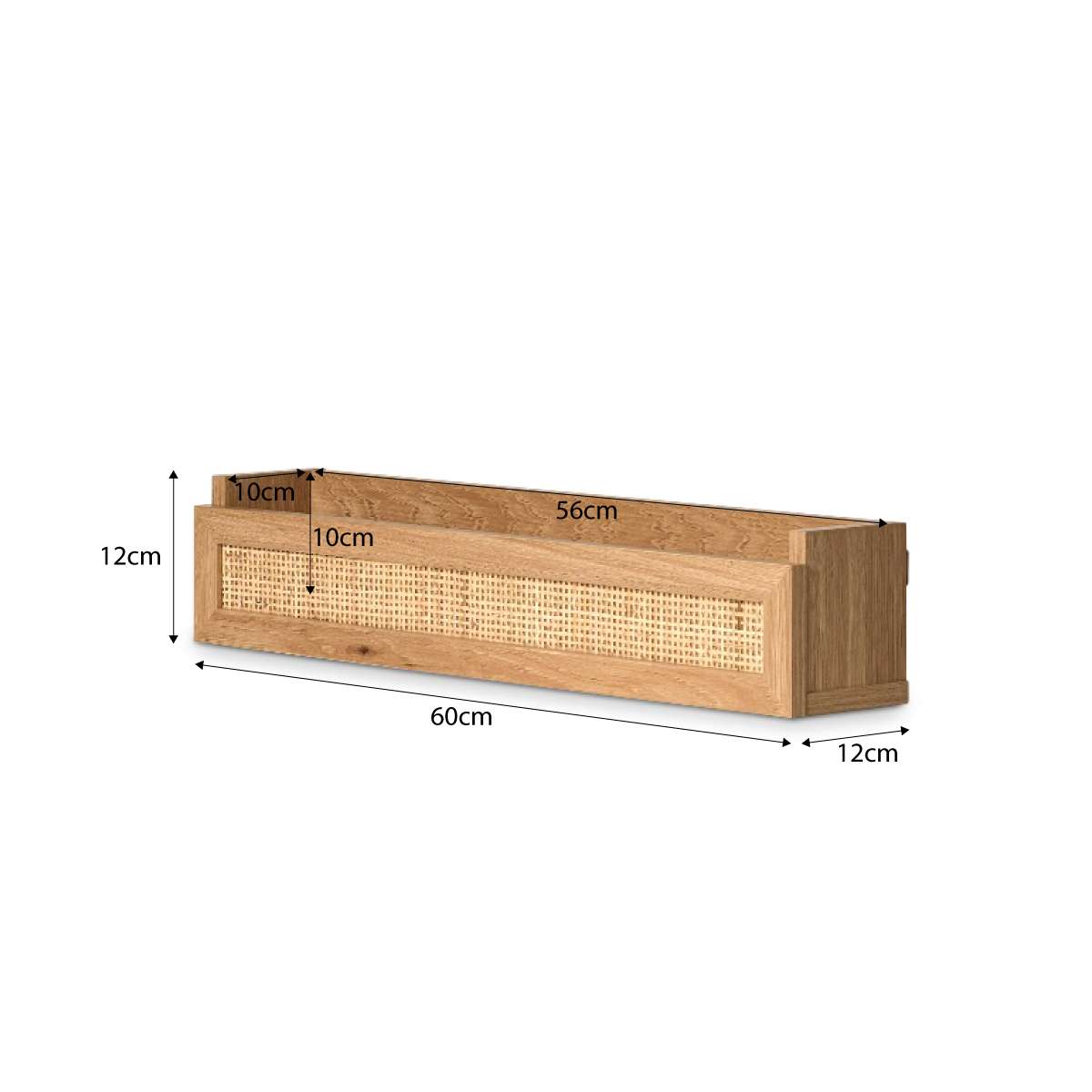 Noosa Wall Shelf - Natural - Mocka New Zealand