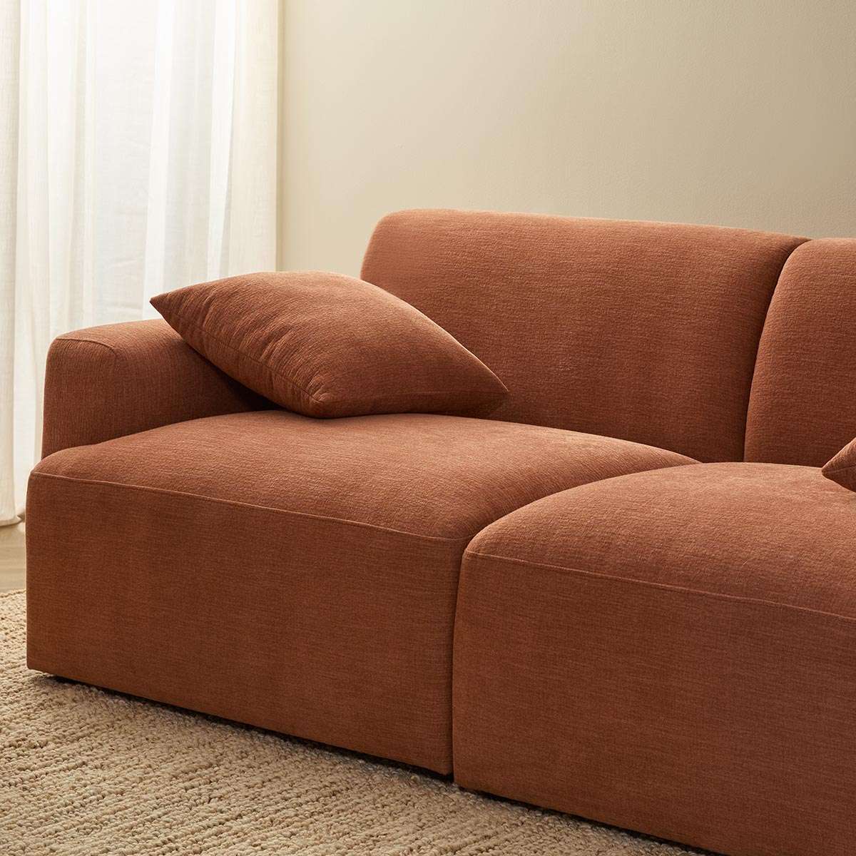 Dylan 2.5 Seater Sofa - Rust - Mocka New Zealand
