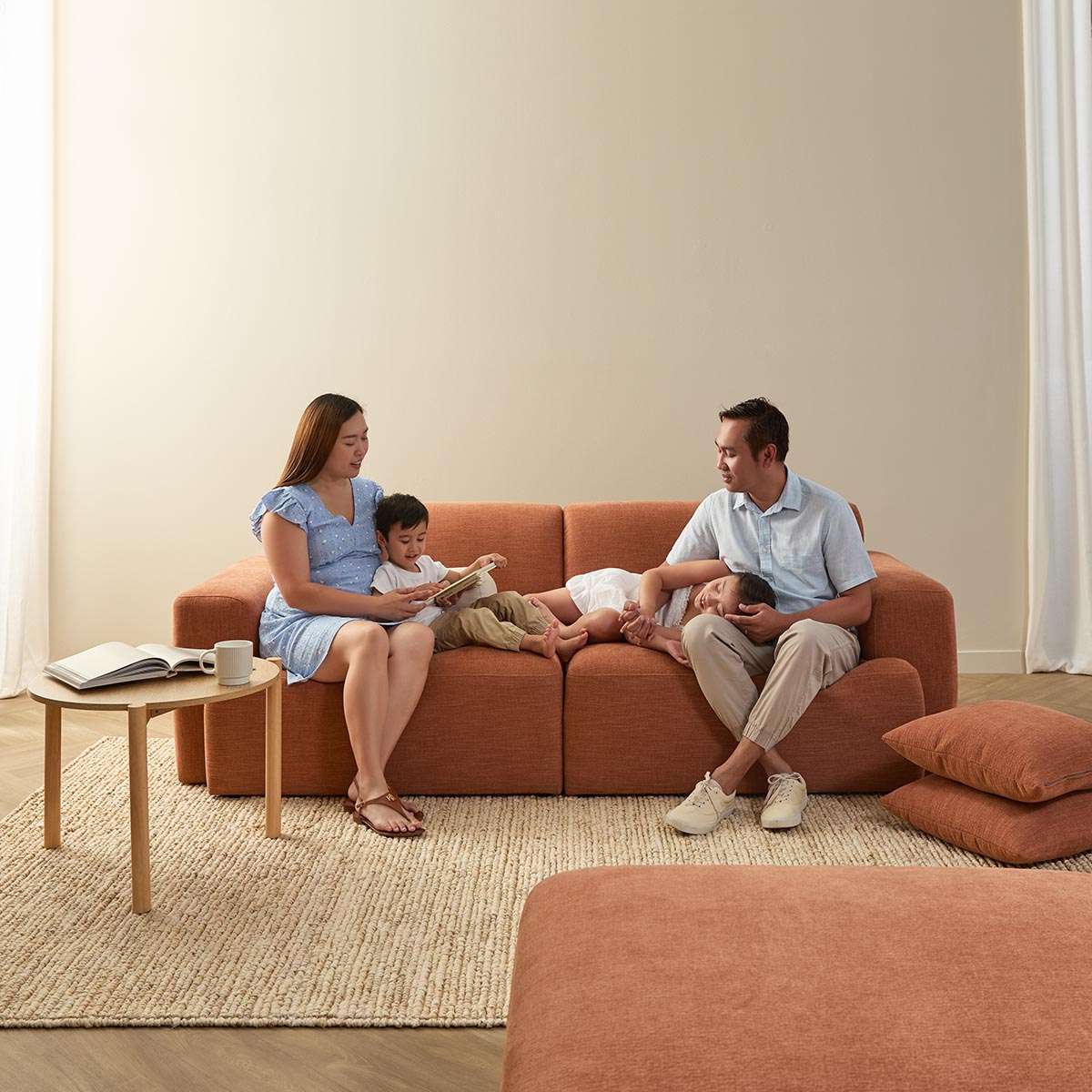 Dylan 2.5 Seater Sofa - Rust - Mocka New Zealand