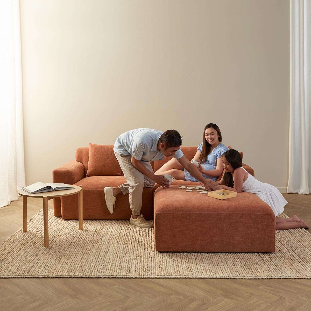 Dylan 2.5 Seater Sofa - Rust