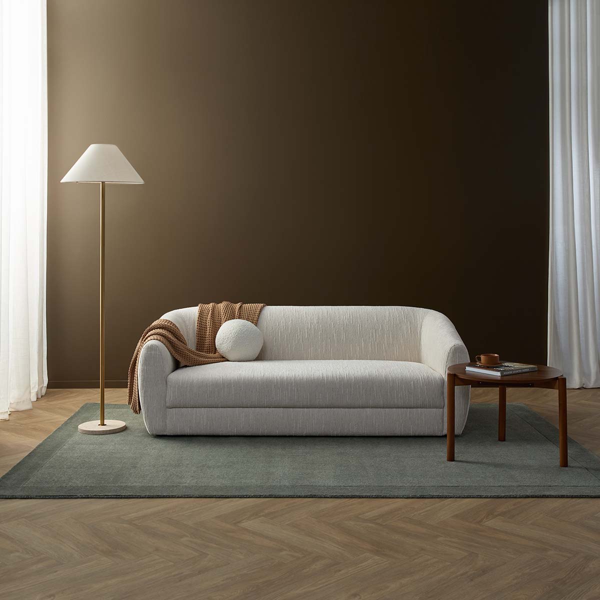 Reign 2.5 Seater Sofa - Cream - Mocka New Zealand