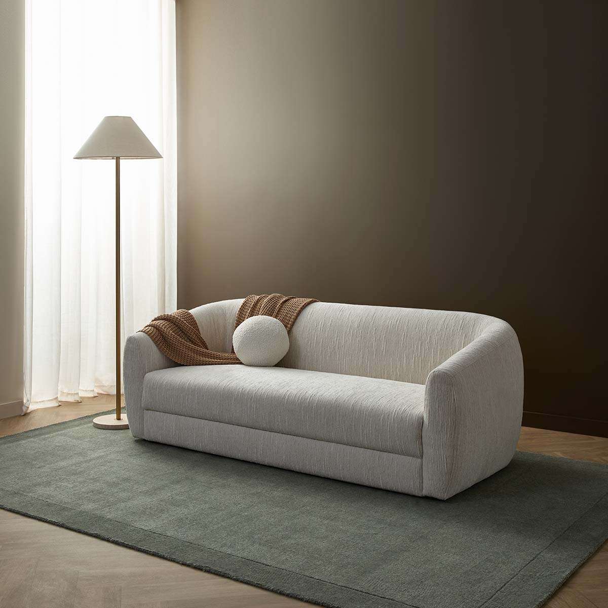 Reign 2.5 Seater Sofa - Cream - Mocka New Zealand