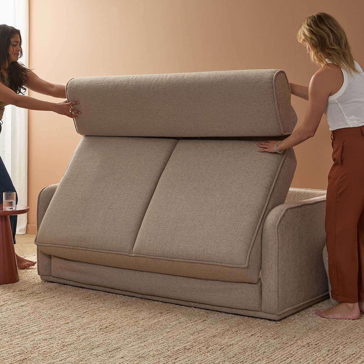 Tobie 2 Seater Sofa Bed - Natural - Mocka New Zealand