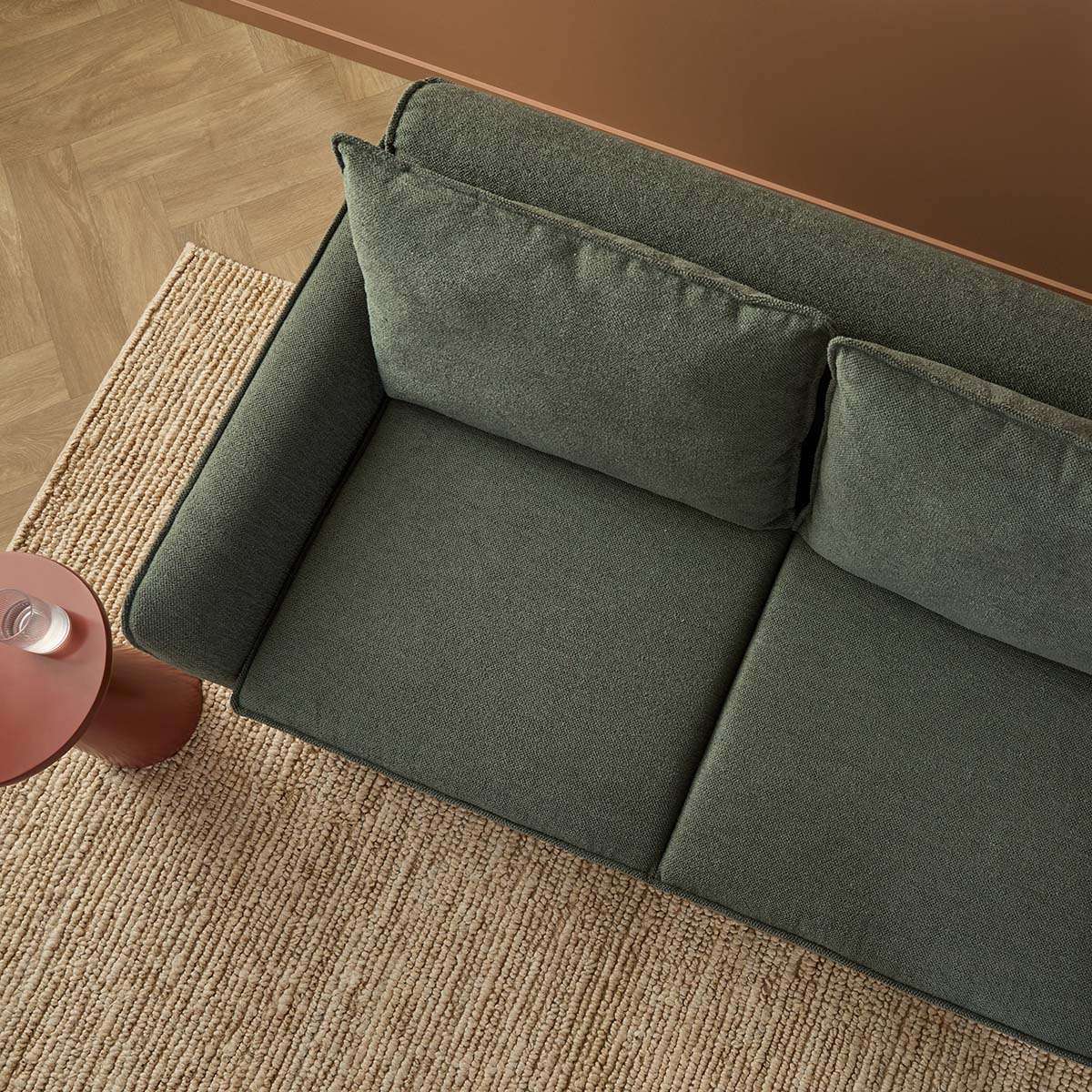 Tobie 2 Seater Sofa Bed - Dark Green - Mocka New Zealand