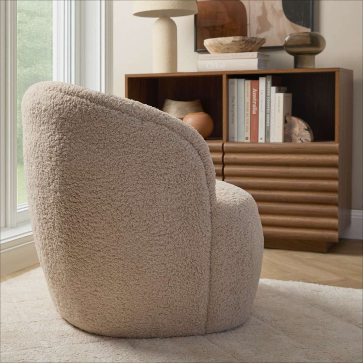 Leo Occasional Chair - Beige - Mocka New Zealand